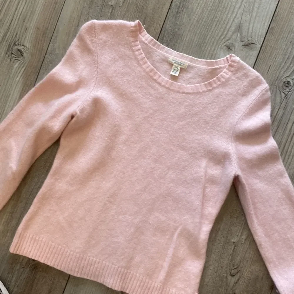 AMERICAN EAGLE LARGE Pink Wool Crew Neck Sweater - Picture 1 of 5